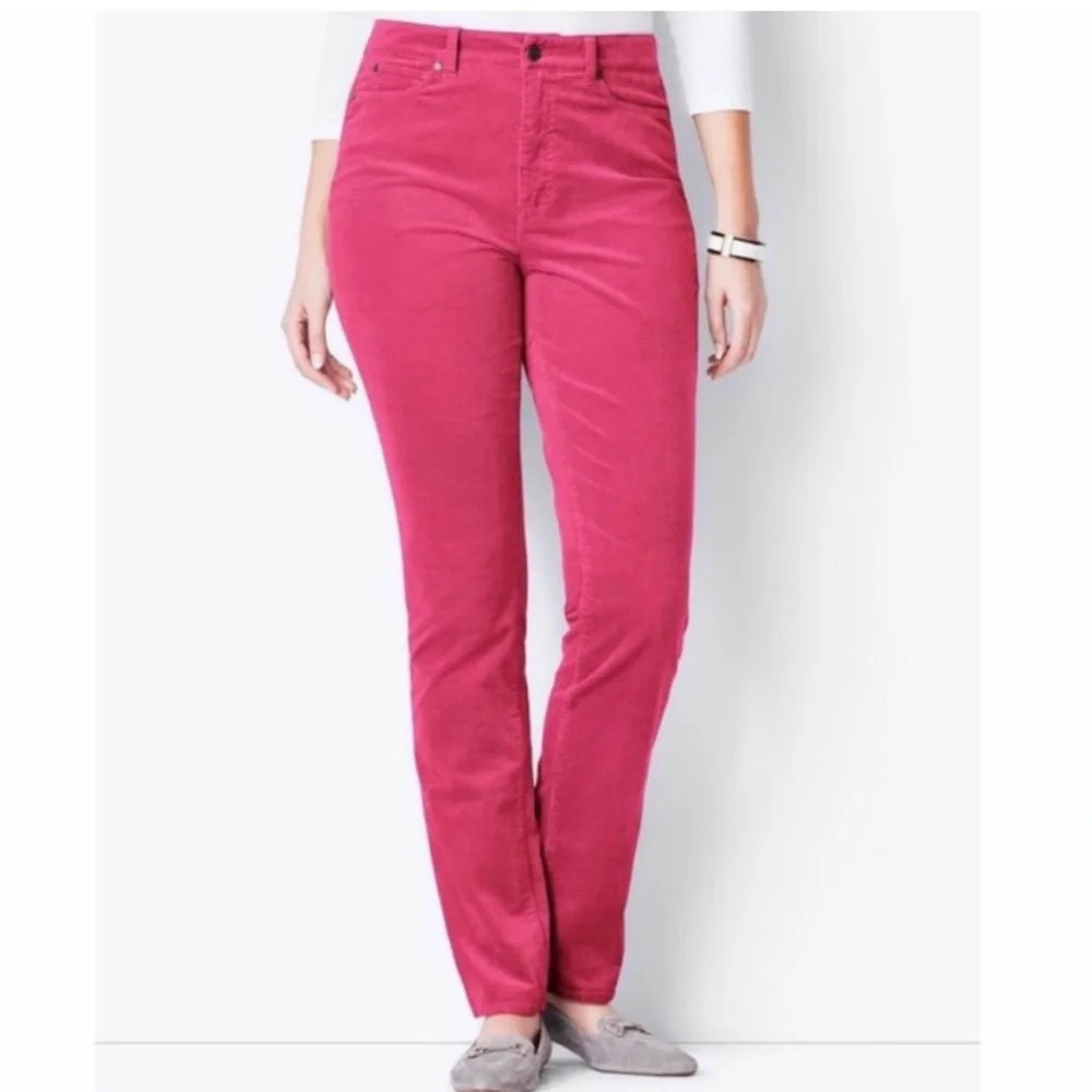 Talbots Straight Leg Pants in Raspberry Pink